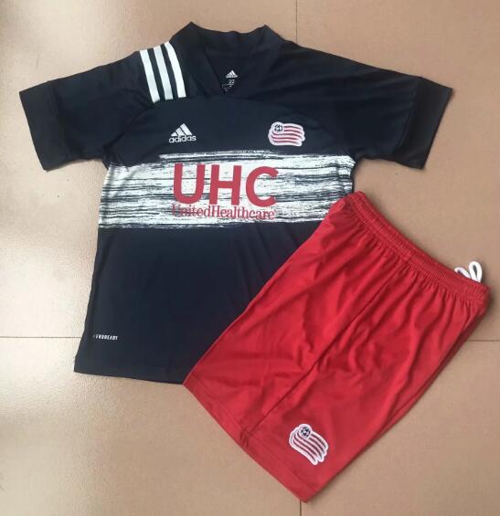 Kids New England Revolution Home Soccer Shirt With Shorts 2020/21